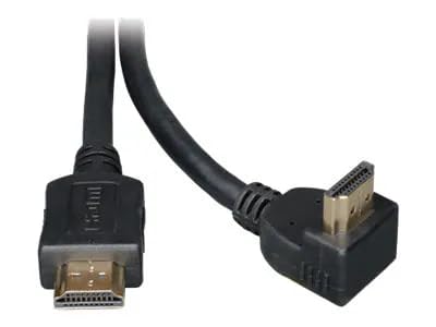 Tripp Lite Eaton Series P568-006-RA 4K HDMI Cable 6 ft 18Gbps Right-Angle, Gold Plated, UHD 60Hz, HDCP HDR Compatible, Cloud Care Pre-Configured Bundle Eligible (50 Pack)
