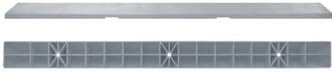 6' Recycled Plastic Commercial Parking Blocks (Light Gray, 1-Pack)