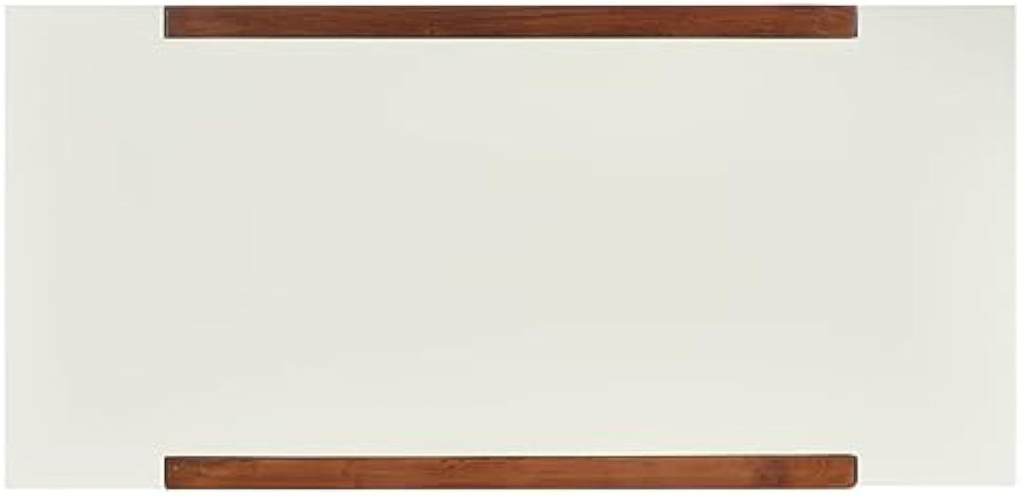 SAFAVIEH Home Collection Marwood Mid-Century Modern White/Brown Desk