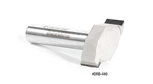 Amana Tool DRB-442 Polycrystalline Diamond (PCD) Tipped 3 Dia x 1/16 Radius x 10mm Cut Height x 1/2 Shank x 2-3/4 Inch Long Spoilboard CNC Router Bit