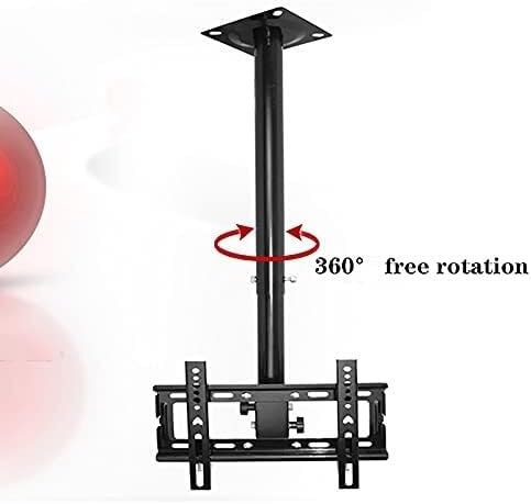 Adjustable Ceiling TV Mount Bracket Full Motion Height Stand, 360° Rotation Tilt Swivel Hanging Design Fits 32–55 Inch TVs, Max Load 132lbs