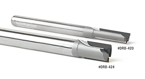 Amana Tool - PCD Diamond 1/4" D 1/4 Shank 2Fl (DRB-420), Industrial Grade