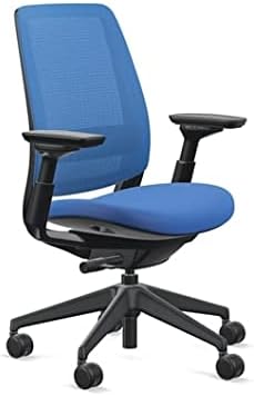 Steelcase Series 2 Office Chair - Ergonomic Work Chair with Wheels for Carpet - with Back Support, Weight-Activated Adjustment & Arm Support - Adjustable Rolling Chairs for Desk - Graphite