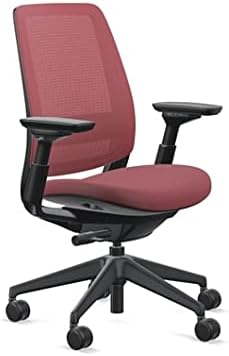 Steelcase Series 2 Office Chair - Ergonomic Work Chair with Wheels for Carpet - with Back Support, Weight-Activated Adjustment & Arm Support - Adjustable Rolling Chairs for Desk - Graphite