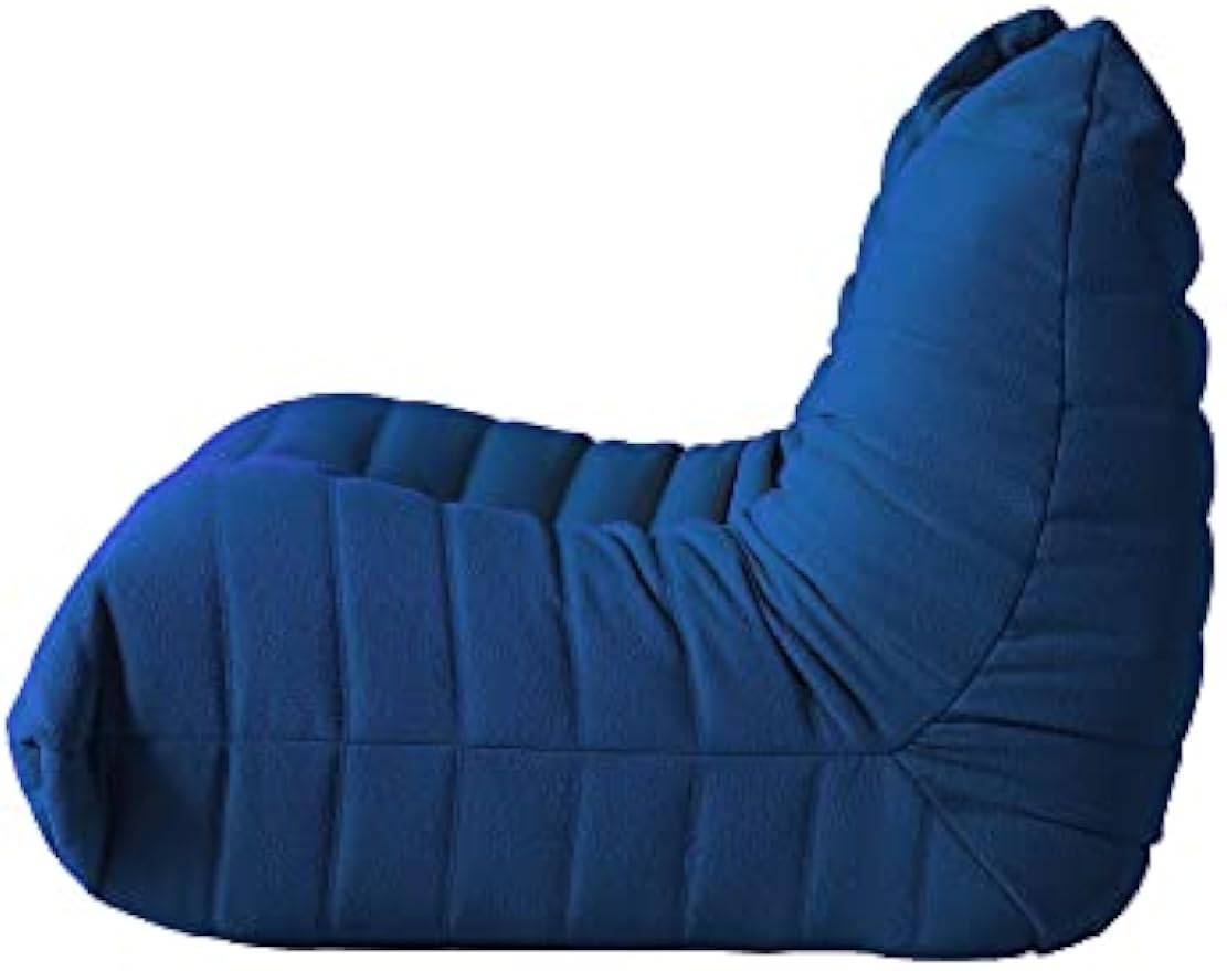 TIFLON Fireside Chair,Lazy Floor Sofa Couches,Teddy Velvet Lounge Chair, Accent Couch,Corner Chair Sofa for Living Room Bedroom Salon Office (Blue, 1Seat)