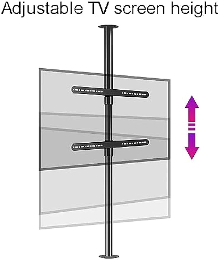 Adjustable Ceiling Mount for 32 75 Inch TVs 360 Degree Rotating LCD Wall Bracket Swivel TV Stand for Partition Wall Mobile TV Holder Sturdy Base for Optimal Viewing