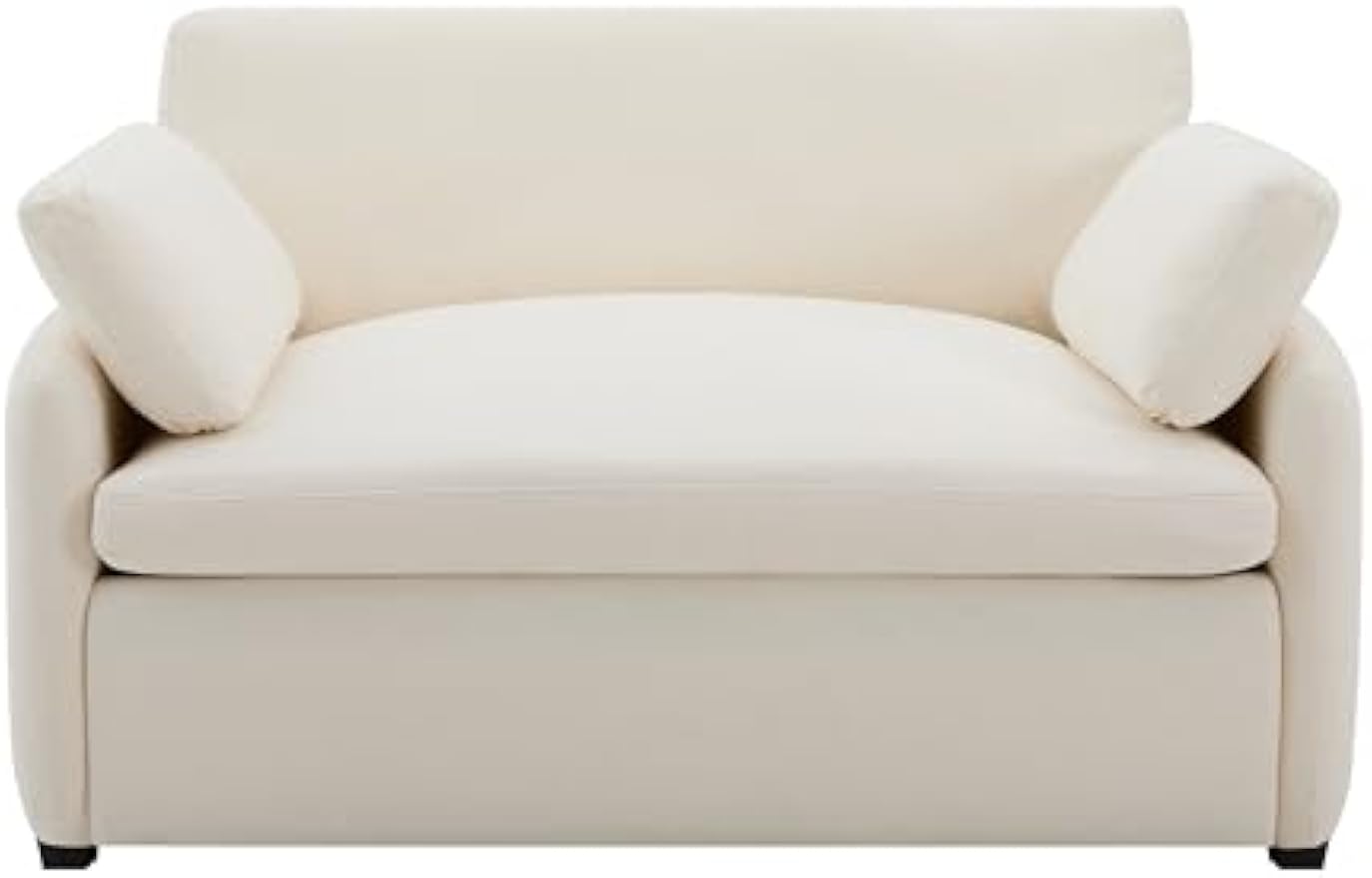 50" Oversized Single Sofa Chair with Wide and Deep Seat, Color Blocking Chenille Accent Chair, Cozy Upholstered Cloud Cushion Reading Armchair with Pillows for Living Room, Apartment and Bedroom