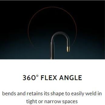 360, flexible MIG extension with a universal fit to weld in tight or narrow spaces