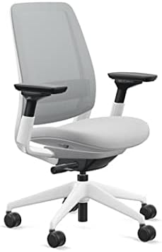 Steelcase Series 2 Office Chair - Ergonomic Work Chair with Wheels for Carpet - with Back Support, Weight-Activated Adjustment & Arm Support - Adjustable Rolling Chairs for Desk - Graphite