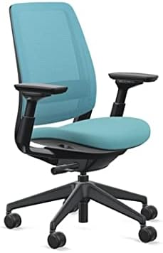 Steelcase Series 2 Office Chair - Ergonomic Work Chair with Wheels for Carpet - with Back Support, Weight-Activated Adjustment & Arm Support - Adjustable Rolling Chairs for Desk - Graphite