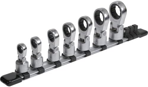Tone HRM311F Flex Ratchet Glasses Socket Set (With Holder) Insertion Angle 0.3 inches (9.5 mm) (3/8 inch), Contents: 11 Pieces