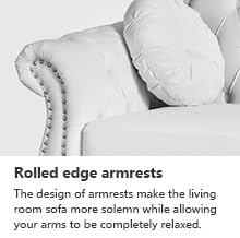 AVZEAR Modern Upholstered Accent Chair, Mid-Century Modern Armchair Single Sofa Chair, Tufted Lounge Reading Chair with Pillow for Living Room, Bedroom, Office (White)