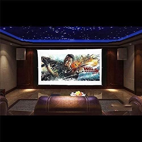 150 Inch 16:9 Portable Projector Screen, HD Foldable Wall-Mounted Projection Screen for Home Theater, Travel, and Outdoor Use