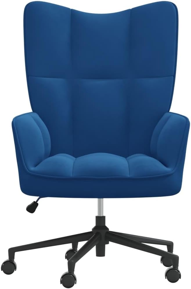 Accent Chair Arm Chair Living Room Chairs,Sleeper Sofa Relaxing Chair Blue Velvet,for Apartment Living and Home Office