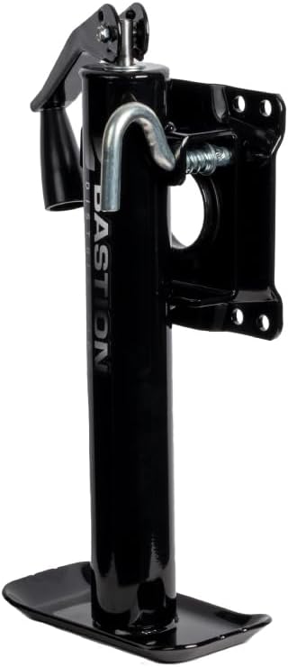 Bastion Distribution Top-Wind Bolt On Jack | 2000lb Capacity | Heavy Duty | Adjustable Drop Leg | Trailer Stabilizing Jack for RVs, Campers & Trailers | BD-TW-2000-SM