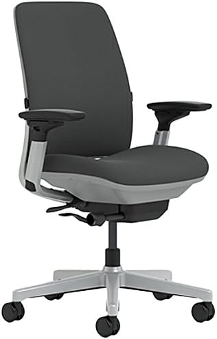 Steelcase Amia Office Chair - Most Comfortable Sit - 4 Points of Adjustability - Ergonomic Desk Chair - Upper Back Support - Adjustable Lumbar Support - Blue Fabric