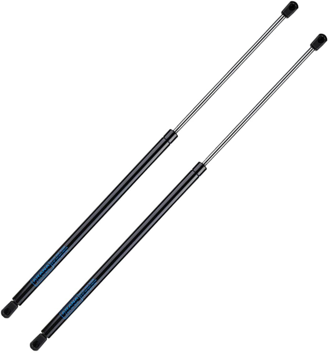 ARANA SF280M300 28 inch 300Lb Gas Struts Spring Shocks 28 inch 1335N Lift Support for Super Heavy-Duty Sled Trailer Tonneau Cover Trap Door Murphy Bed Truck Cover with 13mm Ball Sockets, Set of 2