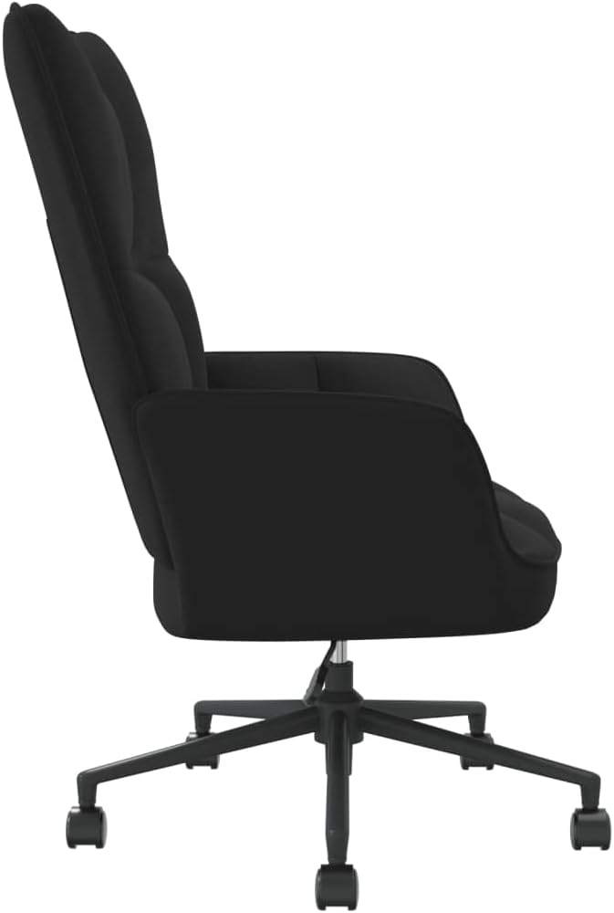 Accent Chair Arm Chair Living Room Chairs,Sleeper Sofa Relaxing Chair Black Velvet,for Apartment Living and Home Office
