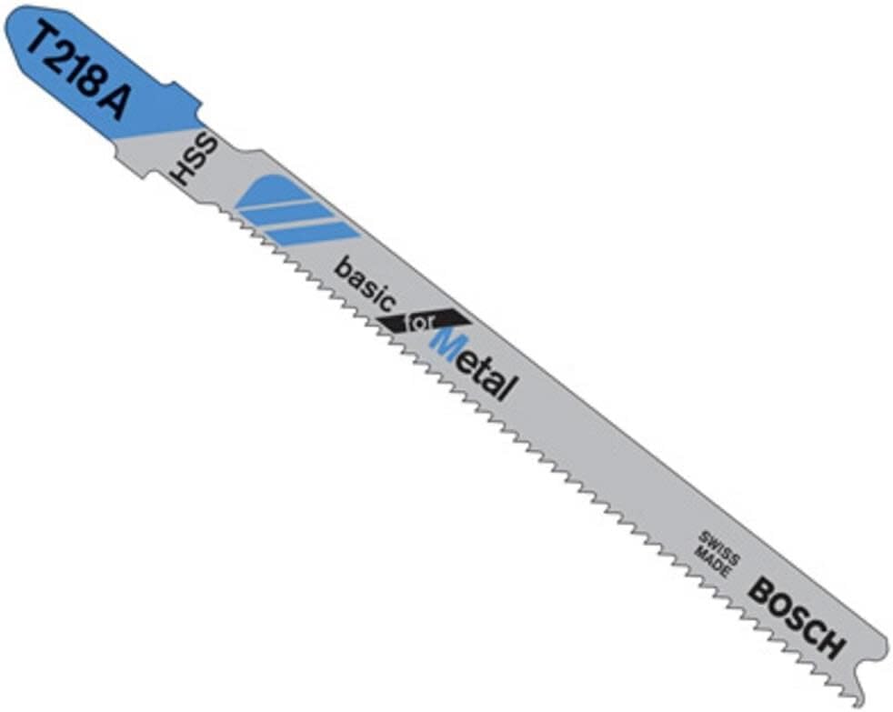 Bosch T318A100 100-Piece 5-1/4 In. 24 TPI Basic for Metal T-Shank Jig Saw Blades