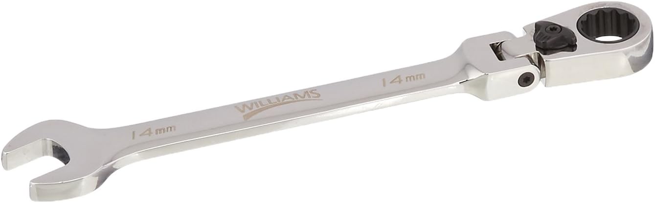 Williams WS-1168RCF 8-Piece Reversible Flex Head Ratcheting Combination Wrench Set