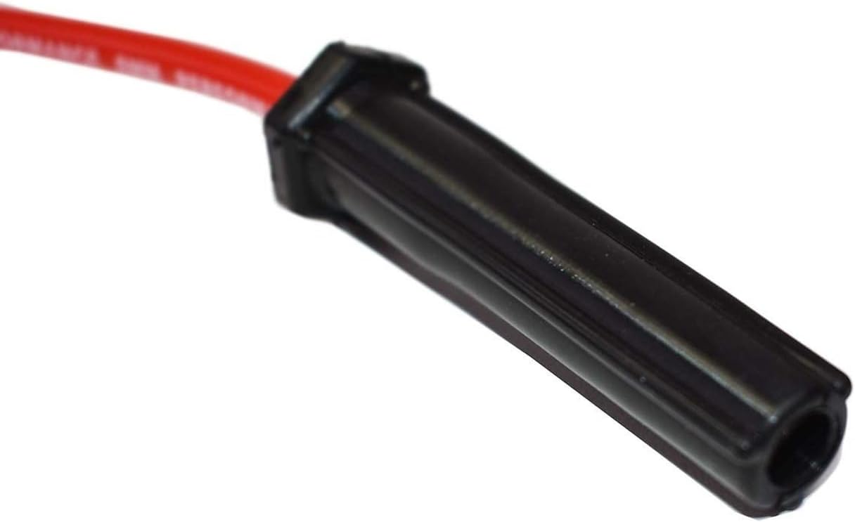 A-Team Performance 6-Cylinder Silicone Spark Plug Wire Set - 8.0mm Red Two-Layer Silicone Coating - Low-Resistance Ignition Wires - Compatible with GMC & Chevy 230, 250, 292 & 350