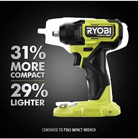 RYOBI 18V ONE+ HP Brushless Cordless Compact 3/8 -inch Impact Wrench (Tool Only)