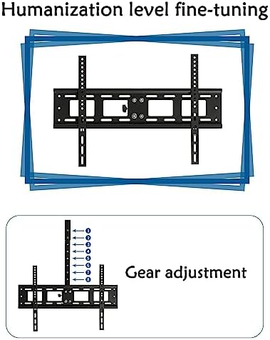 Adjustable Ceiling TV Mount Bracket - Tv Wall Mount Ceiling TV Mount Bracket, Fits 40-80inch LED Screen Display TV Stand, Can 90° Flip Down Full Motion 360 Deg(0.652.55m)