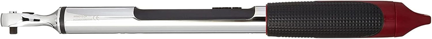 ACDelco ARM313-2A 1/4" Heavy Duty Angle Digital Torque Wrench with Buzzer and LED Flash Notification - ISO 6789 Standards with Certificate of Calibration
