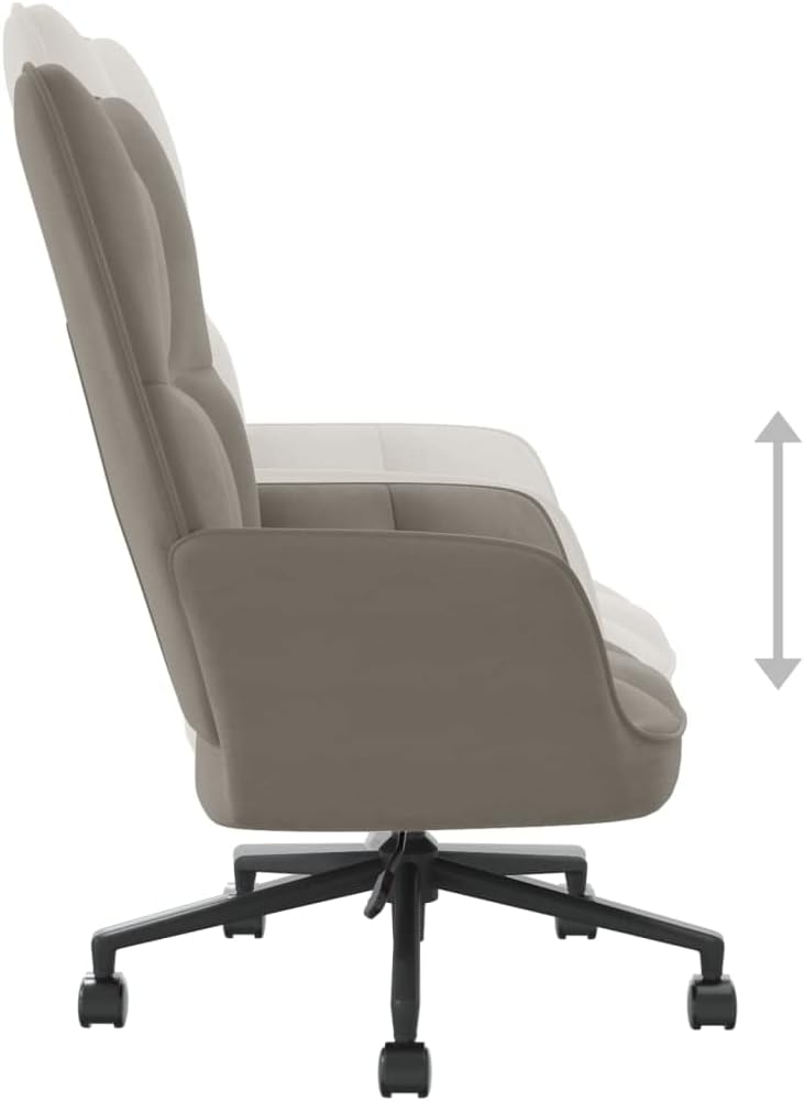 Accent Chair Arm Chair Living Room Chairs,Sleeper Sofa Relaxing Chair Light Gray Velvet,for Apartment Living and Home Office