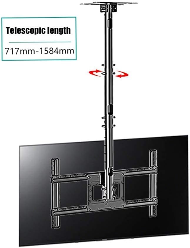 TV Mount,Sturdy Ceiling TV Mount,Sturdy 32-70 inch Ceiling-Mount/Wall-Mount TV Bracket Stand Adjustable Height Ceiling TV Mount Bracket for LED LCD Flat Panel TVs