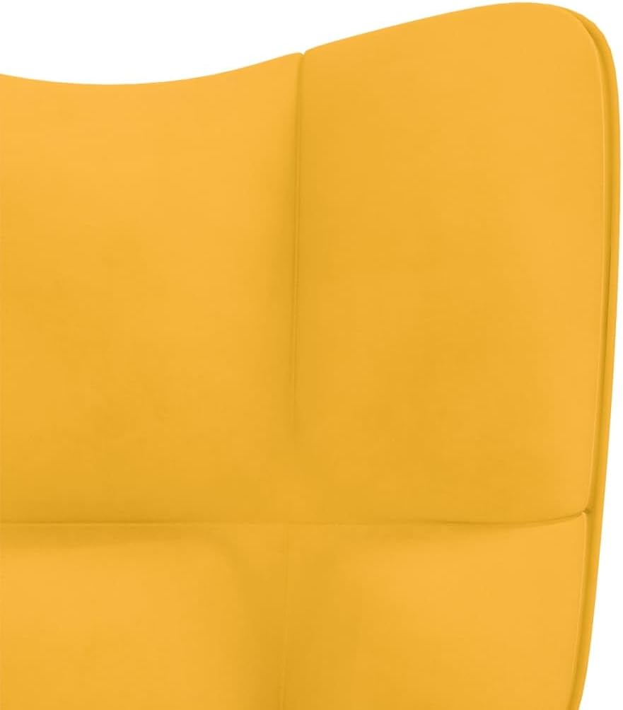 Accent Chair Arm Chair Living Room Chairs,Sleeper Sofa Relaxing Chair Mustard Yellow Velvet,for Apartment Living and Home Office