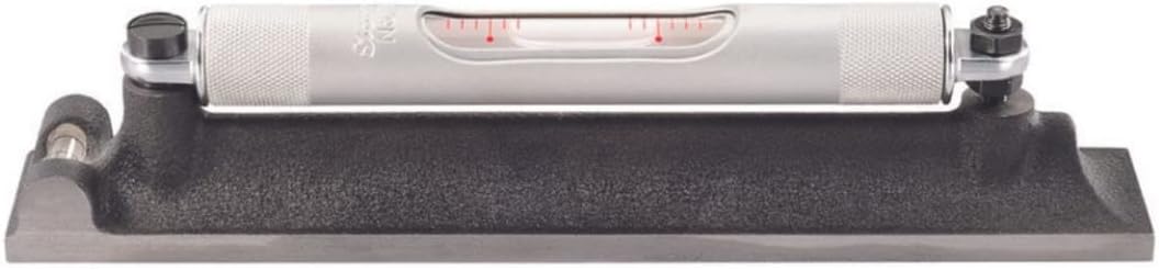 Starrett Machinists' Level with Ground and Graduated Main Vial - Ideal for Machine Shop and Tool Room Use - 6" Length, Cross Test Vial, Without Case - 98-6