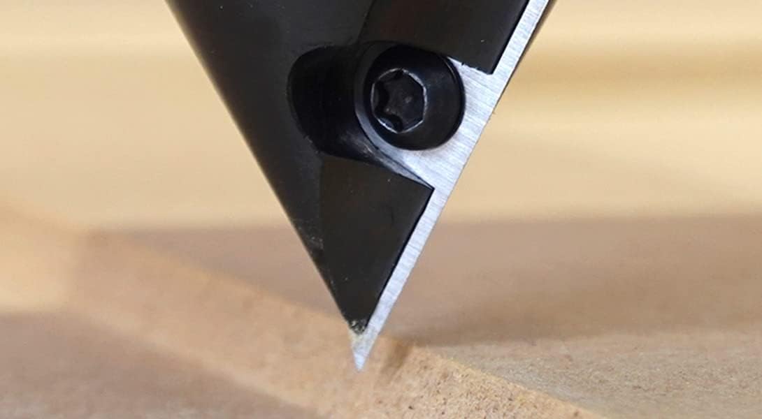 Amana Tool RC-1028 V Groove Router Bit CNC Insert 91 Deg x 1-5/16 x 3/4 Shank, Miter Fold Blade, Signmaking and Lettering