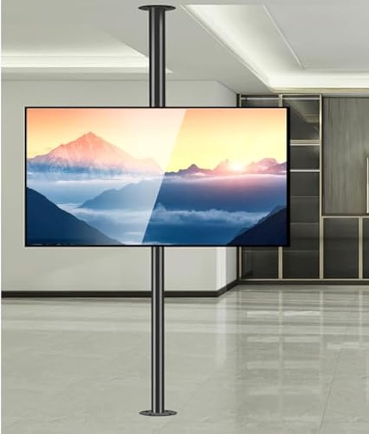 Adjustable Ceiling Mount for 32 75 Inch TVs 360 Degree Rotating LCD Wall Bracket Swivel TV Stand for Partition Wall Mobile TV Holder Sturdy Base for Optimal Viewing