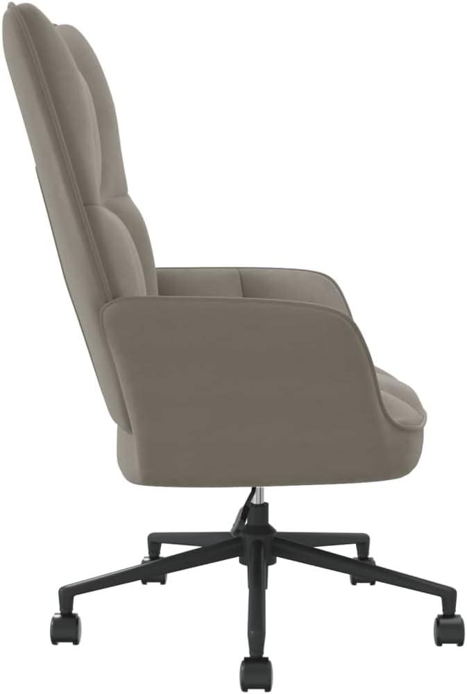 Accent Chair Arm Chair Living Room Chairs,Sleeper Sofa Relaxing Chair Light Gray Velvet,for Apartment Living and Home Office