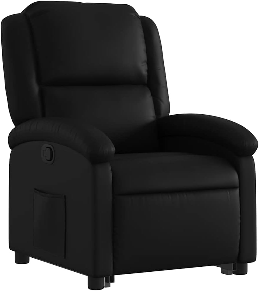 vidaXL Electric Power Lift Recliner Chair - Gray Faux Leather Armchair with Motorized Recline & Stand-Up Assist, Comfortable Seating for Living Room or Lounge