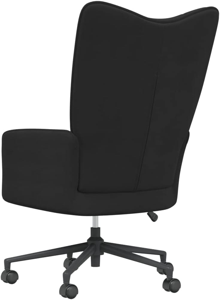 Accent Chair Arm Chair Living Room Chairs,Sleeper Sofa Relaxing Chair Black Velvet,for Apartment Living and Home Office