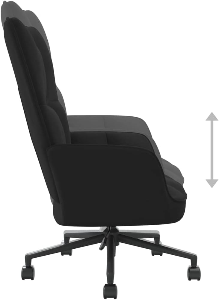 Accent Chair Arm Chair Living Room Chairs,Sleeper Sofa Relaxing Chair Black Velvet,for Apartment Living and Home Office