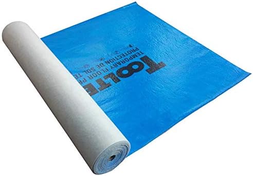 Temporary Floor Protection for Renovation, Painting, Construction - 40" x 45 ft, Covers 150 sqft
