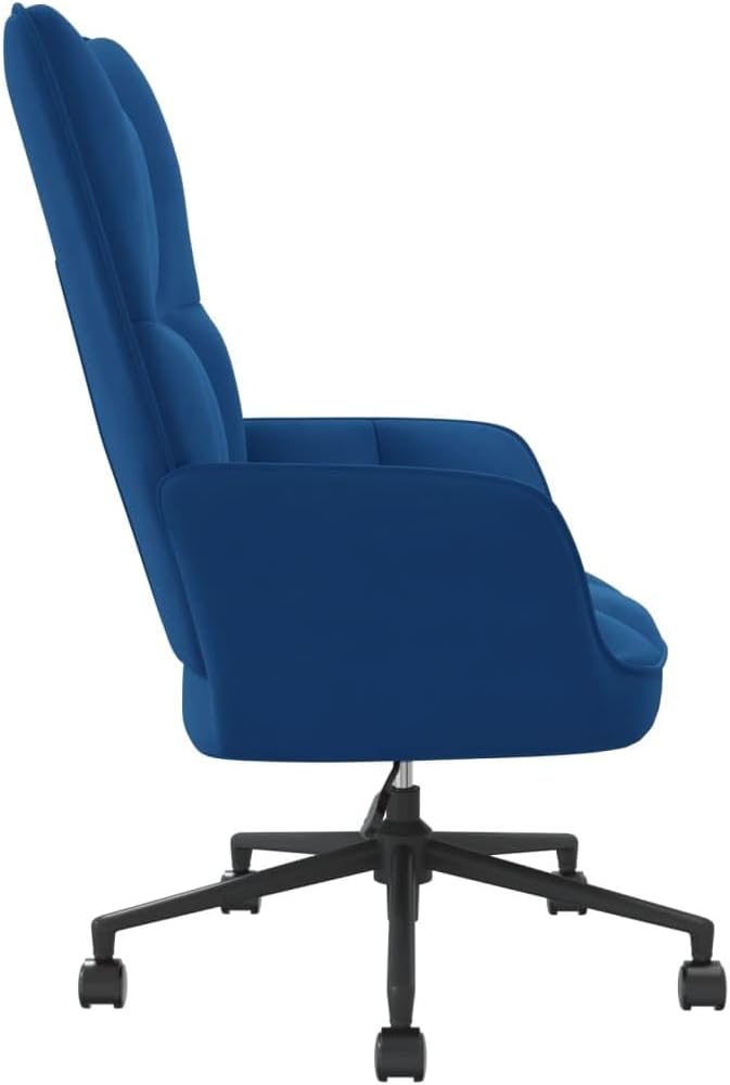Accent Chair Arm Chair Living Room Chairs,Sleeper Sofa Relaxing Chair Blue Velvet,for Apartment Living and Home Office