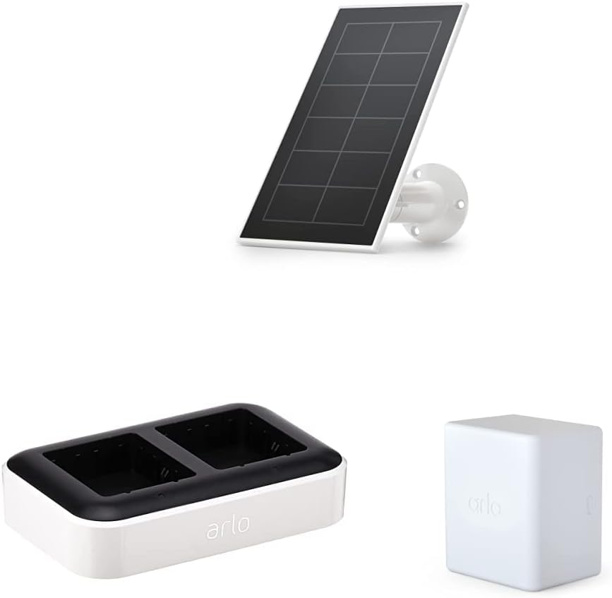 Arlo Solar Panel Charger for Arlo Ultra and Pro 3/4 Floodlight Cameras - White