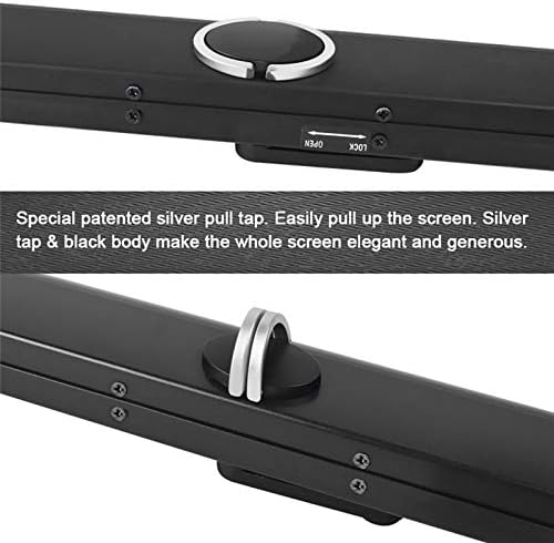 40-inch 4:3 Projection Screen Portable Folded Front Projection Screen for DLP Projector Handheld Projector