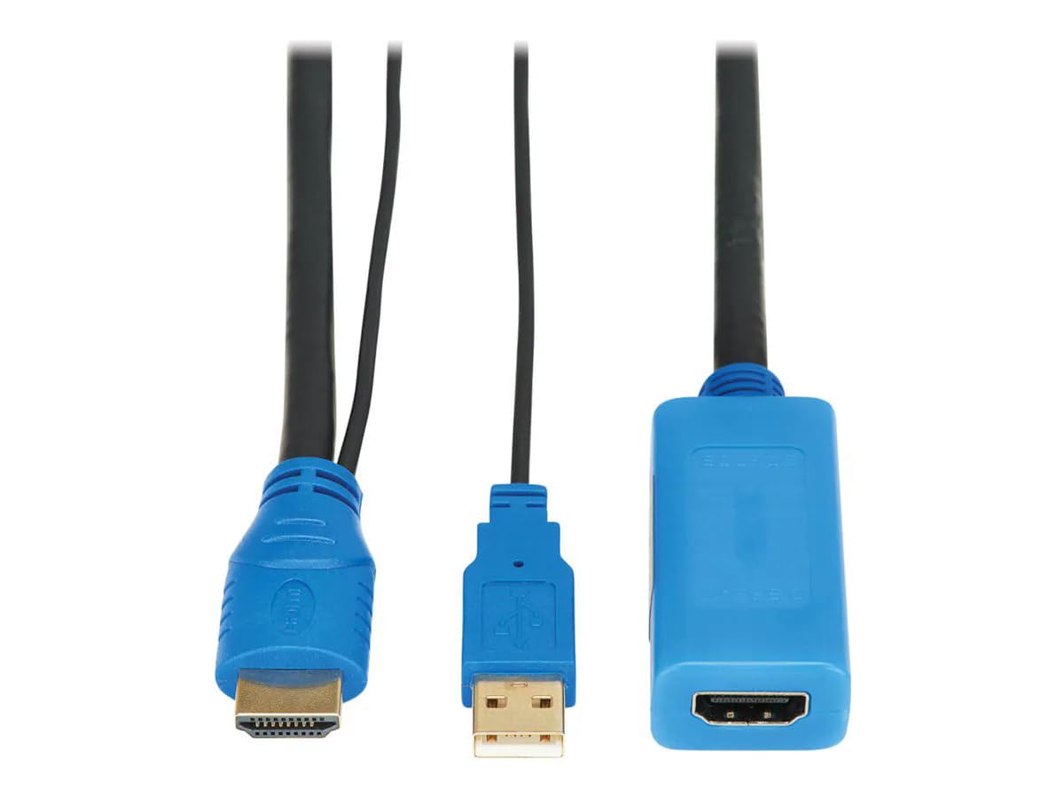 Tripp Lite Eaton Series P569-A10-MF-8K6 8K60 HDMI Extension Cable 10 ft, Repeater, HDR, HDCP 2.3, 26/28 AWG, HDMI M/F + USB, Black, Cloud Care Pre-Configured Bundle Eligible (10 Pack)