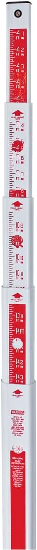 SitePro SPR 17-ft Fiberglass Leveling Rod (SVR) - 8ths
