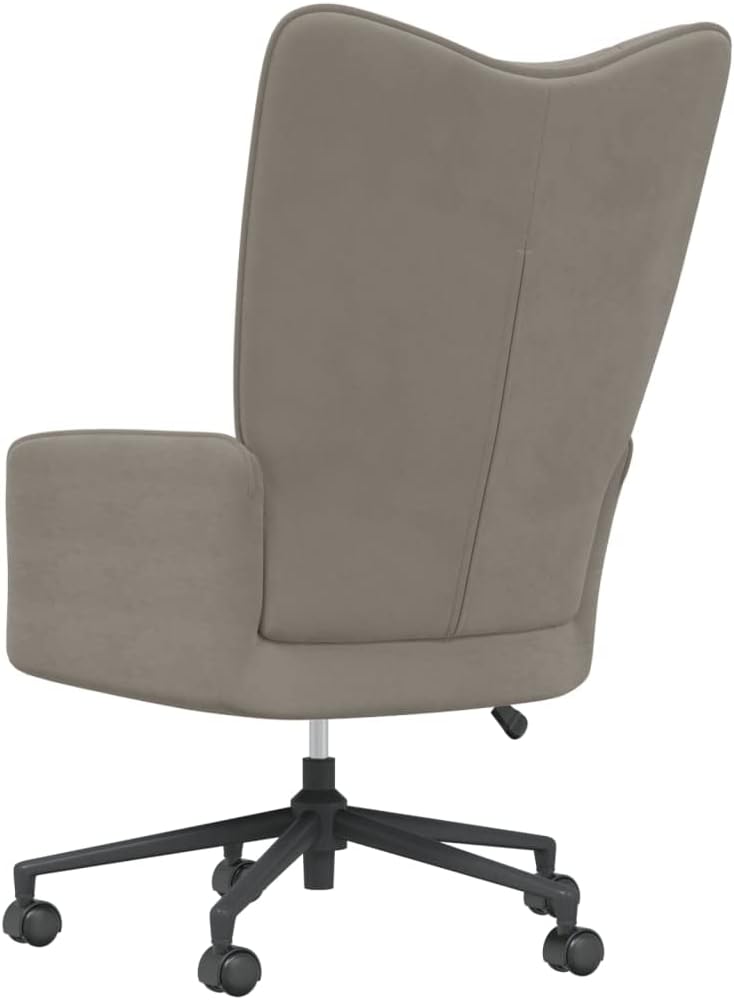 Accent Chair Arm Chair Living Room Chairs,Sleeper Sofa Relaxing Chair Light Gray Velvet,for Apartment Living and Home Office