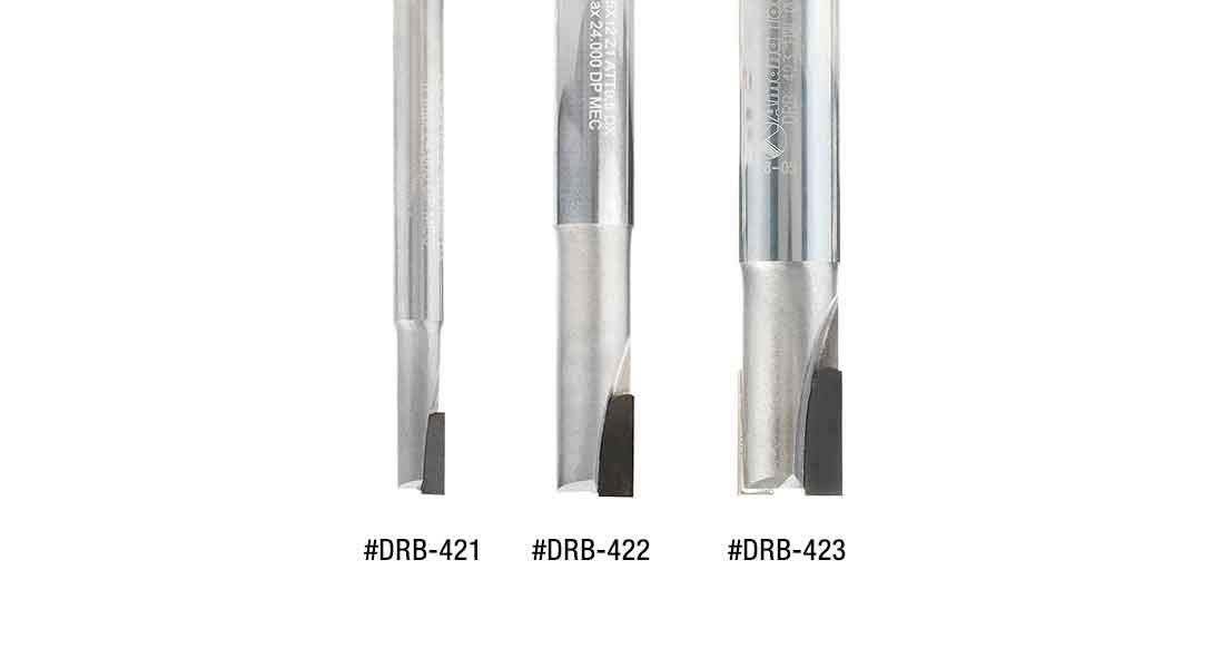 Amana Tool - PCD Diamond 1/4" D 1/4 Shank 1Fl (DRB-421), Industrial Grade
