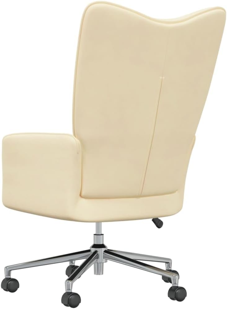 Accent Chair Arm Chair Living Room Chairs,Sleeper Sofa Relaxing Chair Cream White Velvet,for Apartment Living and Home Office