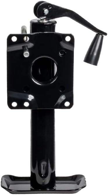 Bastion Distribution Top-Wind Bolt On Jack | 2000lb Capacity | Heavy Duty | Adjustable Drop Leg | Trailer Stabilizing Jack for RVs, Campers & Trailers | BD-TW-2000-SM