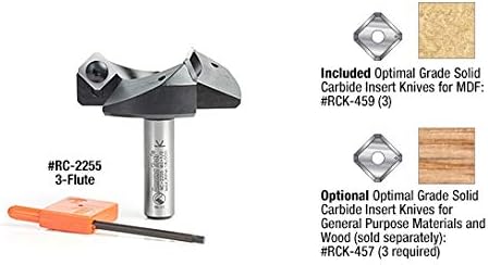 Amana Tool - 3Fl 2" Dia Spoilboard 1/2" Shnk (RC-2255), Industrial Grade