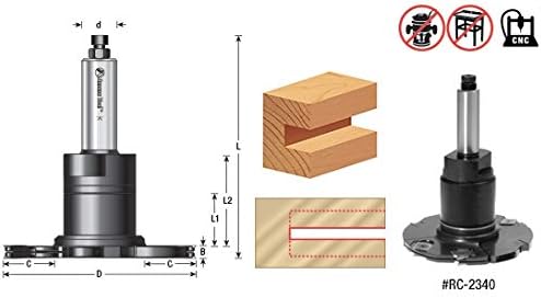 Amana Tool - Adjustable Grooving 3/4 Shank (RC-2340), Industrial Grade